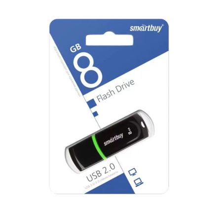Flash USB 2.0 - 8Gb SmartBuy Paean Black