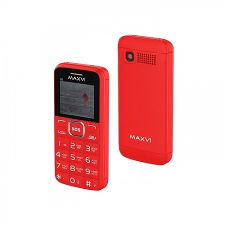 Телефон Maxvi B2 Wine red