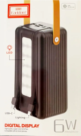 Внешний аккумулятор 60 000mAh Earldom PD16  Black