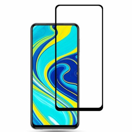 Стекло защитное Xiaomi Note 9 Черное 3D