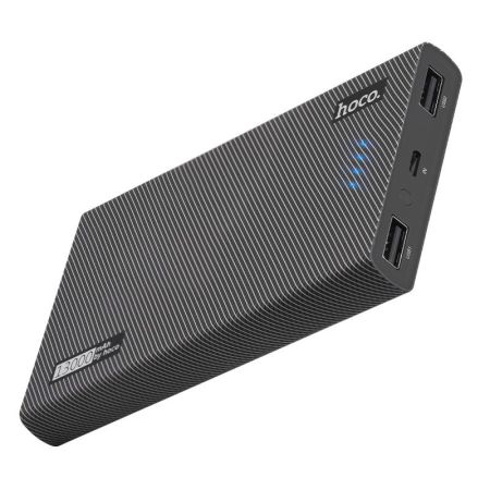 Внешний аккумулятор 13 000мАч HOCO B36 Wooden Black