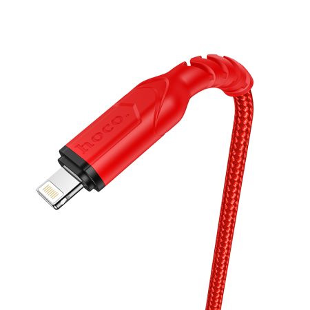 Кабель iPhone Lightning - USB 2.4A HOCO X59 1m Red