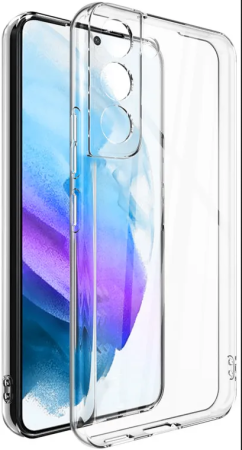 Накладка Samsung S22 Plus (2022) прозрачная с визитницей и закрытой камерой 