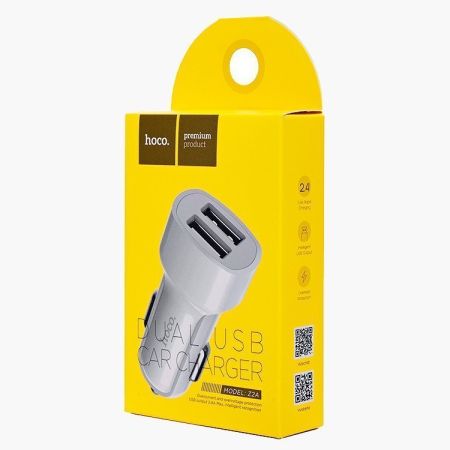 АЗУ блок 2.4A 2USB HOCO Z2A White