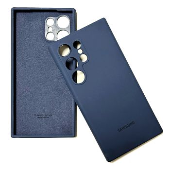 Накладка Samsung S24 Ultra темно-синий Silicone case