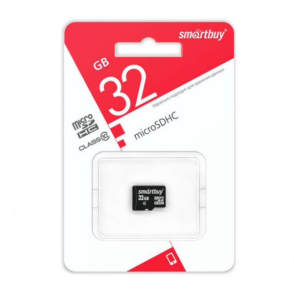 Flesh micro SDHC -32Gb Class10 без адаптера SmartBuy