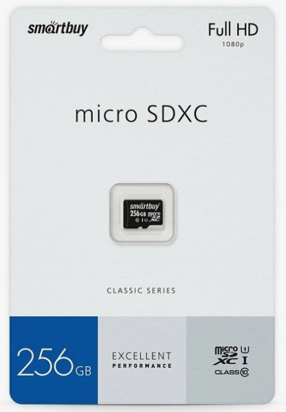 Flesh MicroSDXC - 256GB Class10 UHS-I +SD SmartBuy