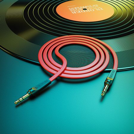 Кабель 3,5 Jack - 3,5 Jack Borofone BL6 Red