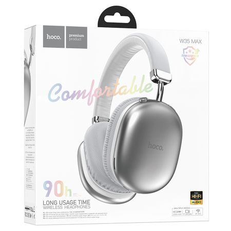 Беспроводные наушники Bluetooth HOCO W35 Max Joy silver