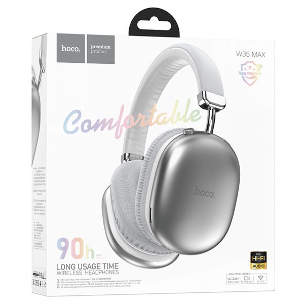 Беспроводные наушники Bluetooth HOCO W35 Max Joy silver