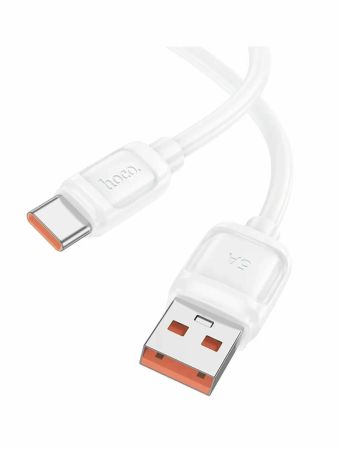 Кабель Type-C - USB 100W 5.0A HOCO X115 Surpass 1m White