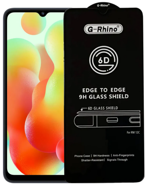 Стекло защитное Xiaomi Redmi 12c (2023) / Redmi 10c/ Poco C40/Poco M4 5G /Poco M5/ G-Rhino