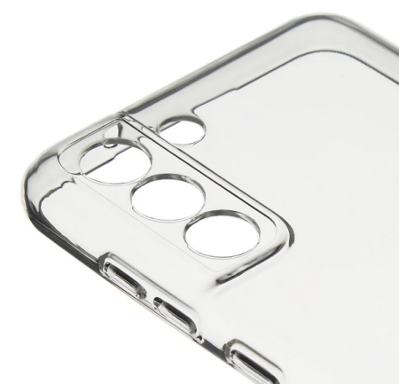 Накладка Samsung S21 FE силиконовая прозрачная