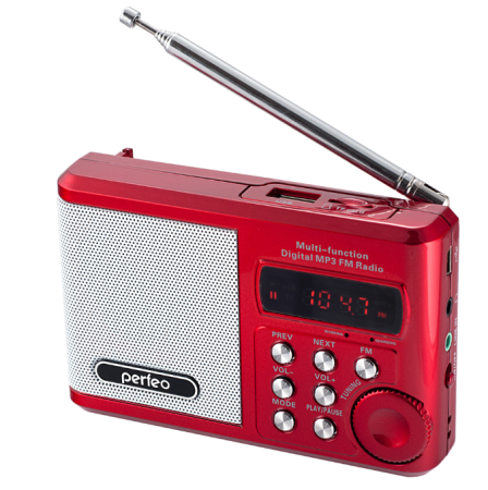 Радиоприемник Perfeo Sound Ranger, УКВ+FM, MP3 (USB/TF), USB-audio, BL-5C 1000mAh, черный (SV922BK)