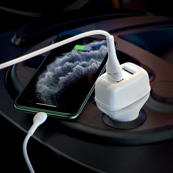 АЗУ Type-C 2.4A 2USB Hoco Z36 White