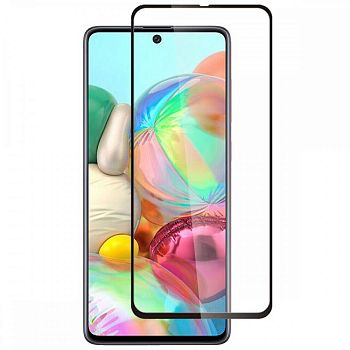Стекло защитное Samsung A515/ A51 (2020г) Черное 3D