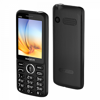 Мобильный телефон Maxvi K15n, 2.8”, 2 sim-карты, 1400 mAh Black