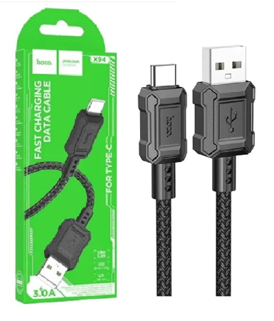 Кабель Type-C - USB 3.0A Hoco X94 1m Black