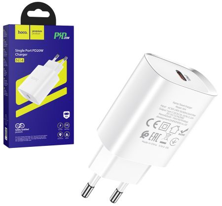 СЗУ блок 20вт 1 Type-C HOCO N14 White