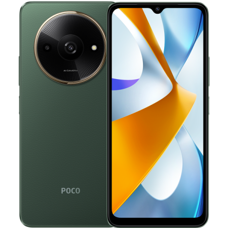 Смартфон Xiaomi Poco C61 3/64Гб, Dual nano SIM,Global для РФ, Green