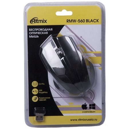 Мышь беспроводная RITMIX RMW-560 Black
