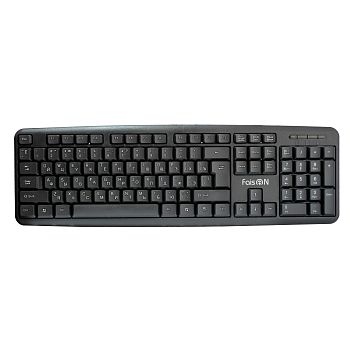 Клавиатура проводная FaisON, Office, KB116 USB Black 