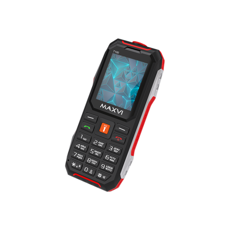 Мобильный телефон MAXVI T100, 1.77”, 2 sim-карты, 1500 mAh Красный