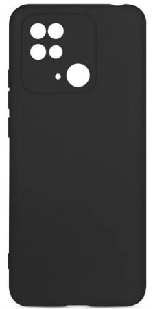 Накладка Xiaomi Redmi 10c черная с закрытой камерой