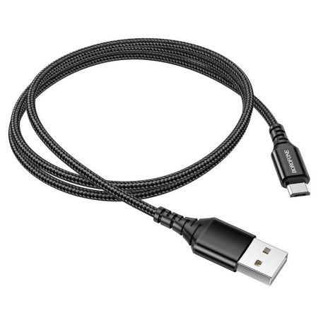 Кабель Micro USB  2.4A Borofone BX54 1m Black