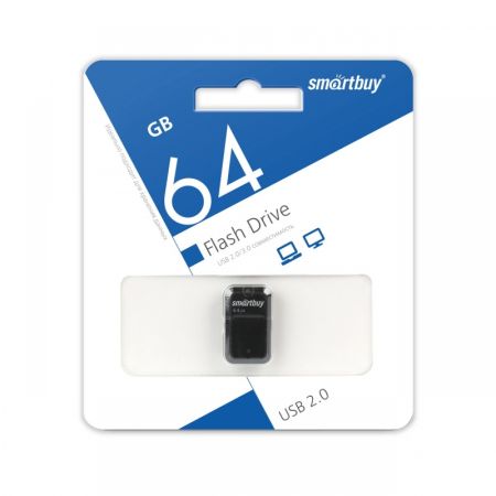 Flash USB 2.0 - 64Gb SmartBuy Art Black