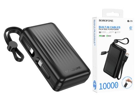Внешний аккумулятор 10 000мАч Borofone BJ70 Power PD20Вт Black