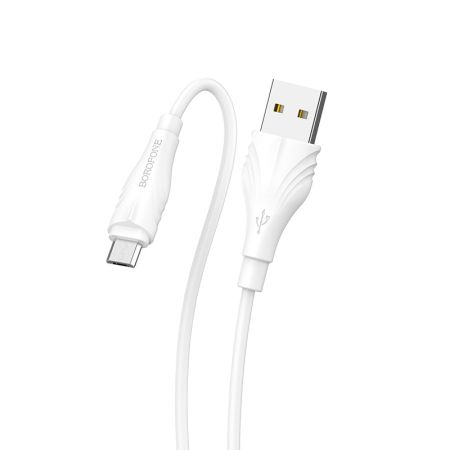 Кабель micro 1,6A 3 метра  Borofone BX18 White