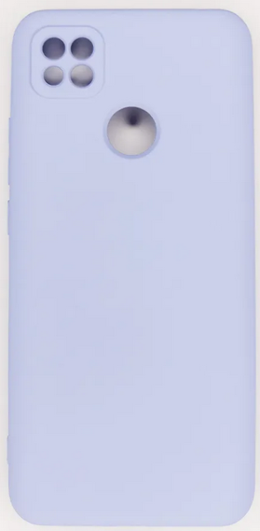 Накладка Xiaomi Redmi 9c/ Redmi 10a фиолетовый с микрофиброй и закрытой камерой 