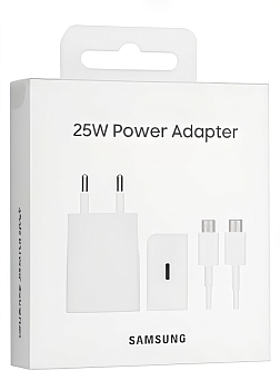 СЗУ Type -C to Type -C, 25W Samsung EP-TA800 White
