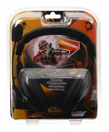 Наушники SmartBuy COMMANDO SBE-7000 Black