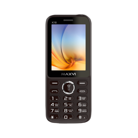 Мобильный телефон MAXVI k18, 2.4”, 2 sim-карты,  800 mAh Коричневый