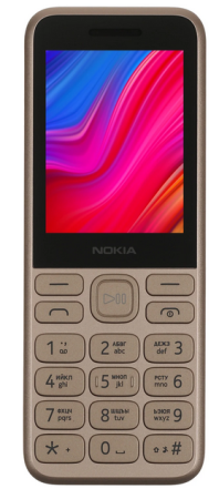 Мобильный телефон Nokia 130 (2023) DS, 2 SIM, экран 2.4", 1450 мА*ч Золотой