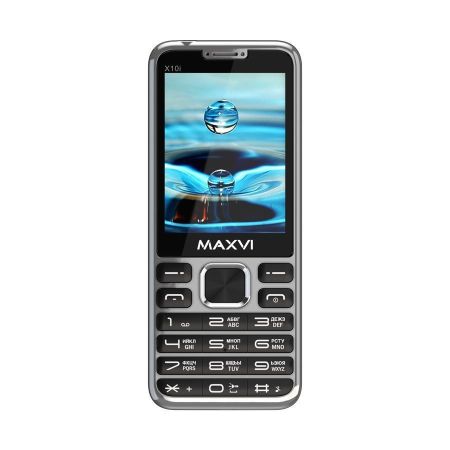 Мобильный телефон MAXVI X10i, 2.8”, 2 sim-карты, 1600 mAh Metallic silver