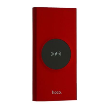 Внешний аккумулятор 10 000мАч беспроводной HOCO J37 Red