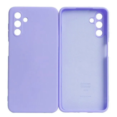 Накладка Samsung A13 Galaxy A135 (2022) фиолетовый с микрофиброй и закрытой камерой Breaking