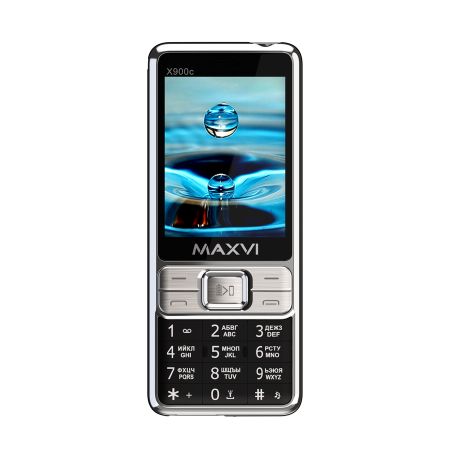 Мобильный телефон MAXVI X900c, 2.8”, 2 sim-карты,  2500 mAh Черный