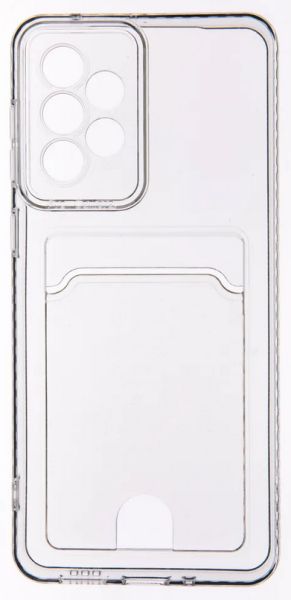 Накладка Samsung A33/A335 (2022) прозрачная с визитниценй и закрытой камерой