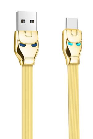 Кабель Type-C 2.4A HOCO Steel man U14 1.2m  Gold 