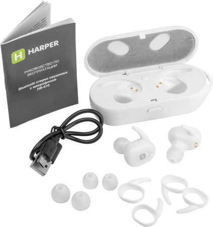 Наушники Bluetooth Harper HB-510 White
