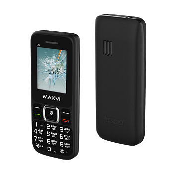Мобильный телефон Maxvi C3i без СЗУ Black