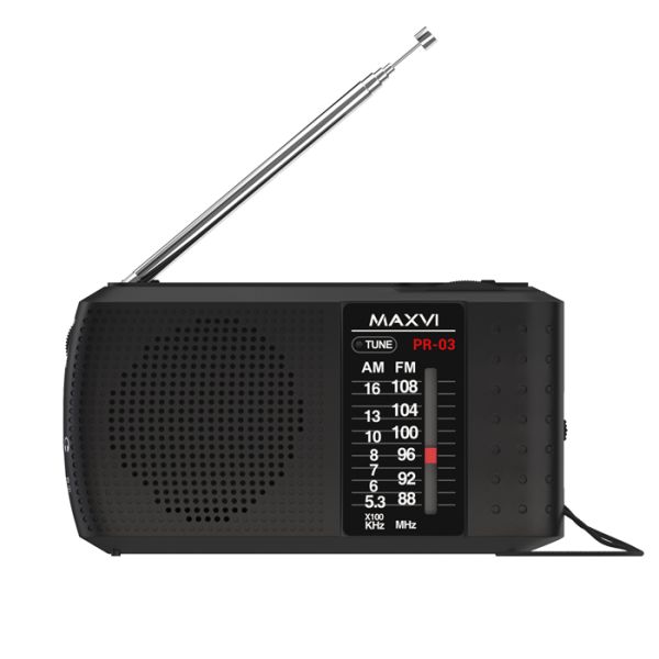 Радио FM-приемник Maxvi PR-03 Black