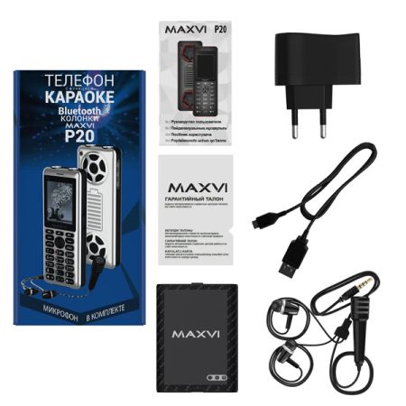 Телефон Maxvi P20 Black-red