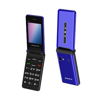 Мобильный телефон MAXVI E9, 2.8”, 2 sim-карты, 1 000 mAh Синий