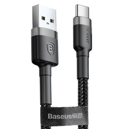 Кабель Type-C - USB 3.0A Baseus CATKLF-BG1 Cafule, 1m Black