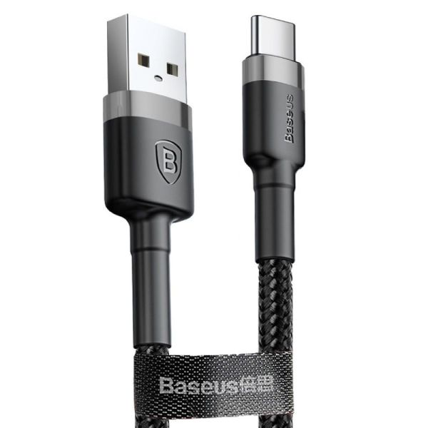Кабель Type-C - USB 3.0A Baseus CATKLF-BG1 Cafule, 1m Black